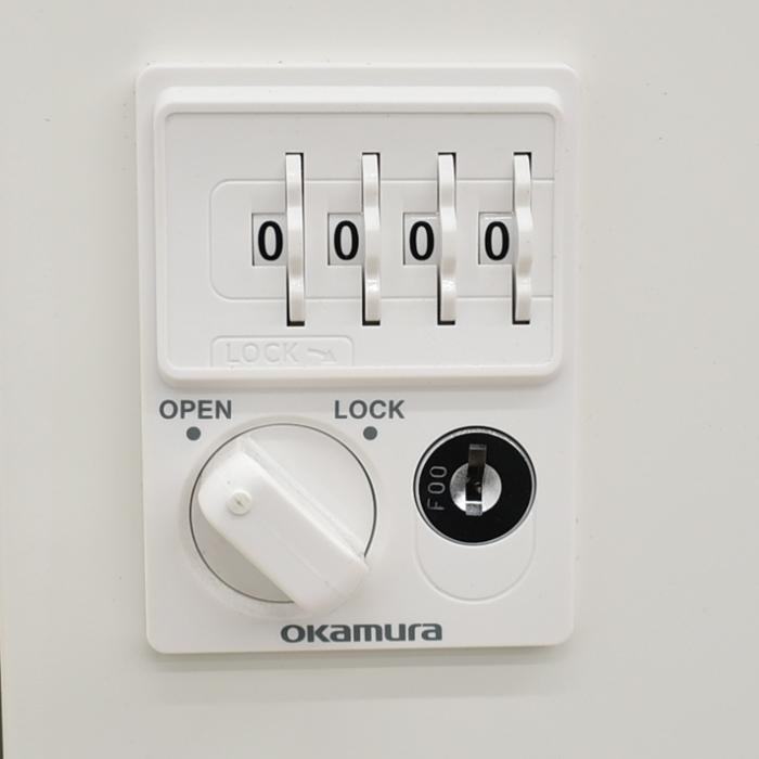 【新古品】オカムラ　２人用ロッカー オカムラ 【中古】オカムラ 4人用パーソナルロッカー2列2段