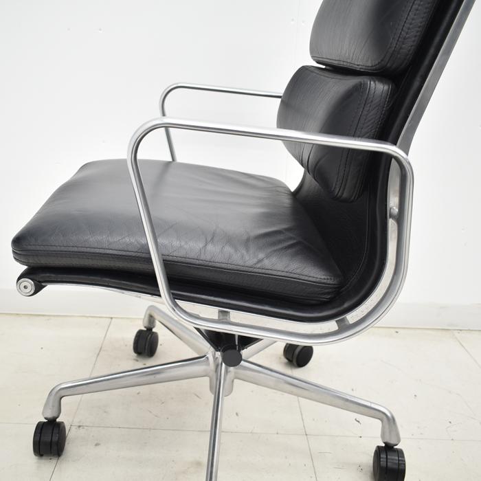 【中古】ハーマンミラー　イームズ　ソフトパッドグループエグゼクティブチェア　ポリッシュ　革張り　2025032501【中古オフィス家具】_12