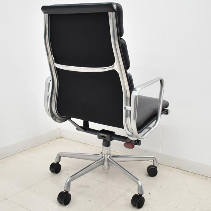 【中古】ハーマンミラー　イームズ　ソフトパッドグループエグゼクティブチェア　ポリッシュ　革張り　2025032501【中古オフィス家具】_15