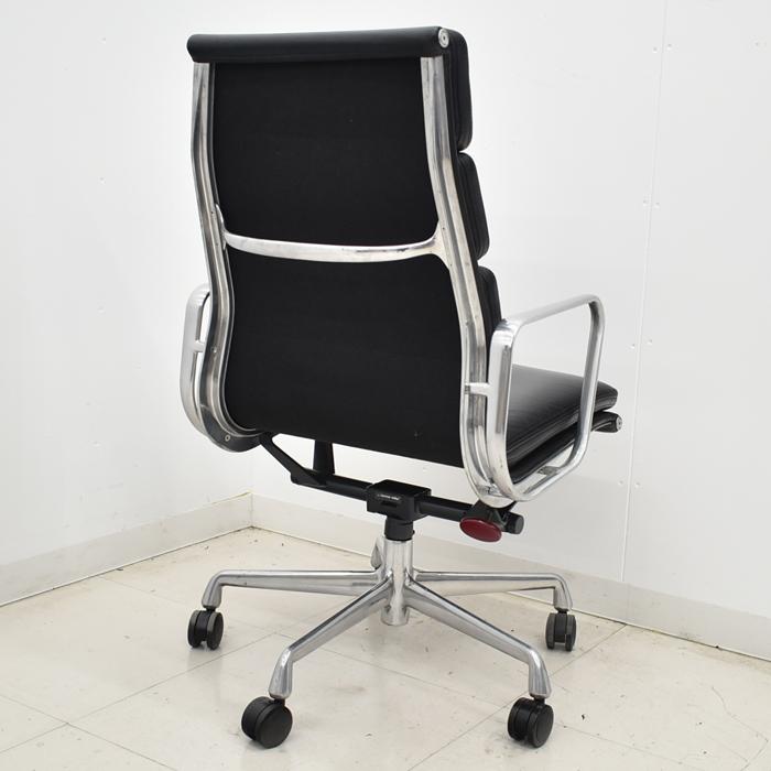 【中古】ハーマンミラー　イームズ　ソフトパッドグループエグゼクティブチェア　ポリッシュ　革張り　2025032502【中古オフィス家具】_17