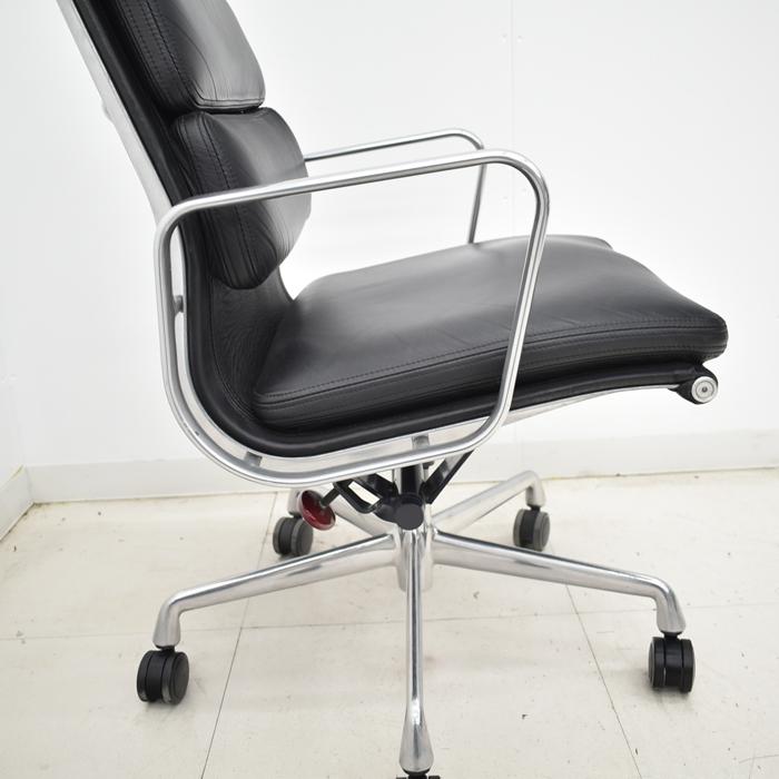 【中古】ハーマンミラー　イームズ　ソフトパッドグループエグゼクティブチェア　ポリッシュ　革張り　2025032503【中古オフィス家具】_17
