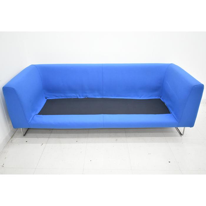 【中古】カッペリーニ エラン Elan ３人掛けソファ 幅2040 2025062102【中古オフィス家具】の画像