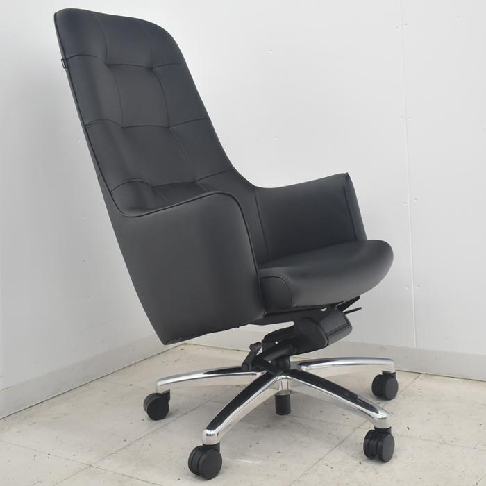 2019年製・美品】オカムラCEシリーズ エクストラハイバック 本革