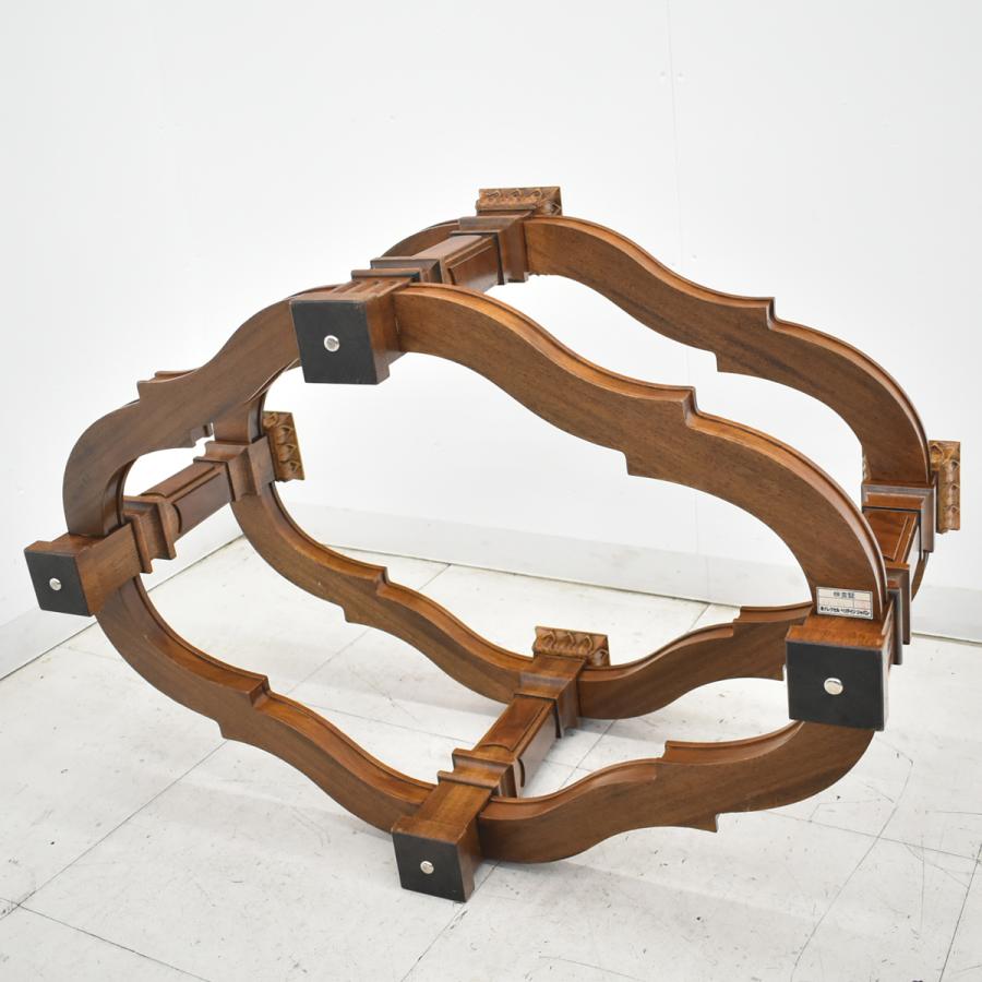 中古】ドレクセルヘリテイジ フランチェスカ ガラスセンターテーブル