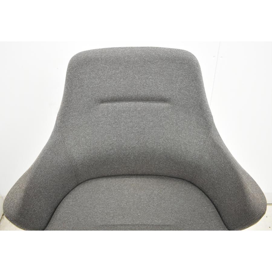 【中古】オカムラ　ライブス　ワークチェア　ロータイプ　木脚　回転タイプ　2026030402【中古オフィス家具】_3