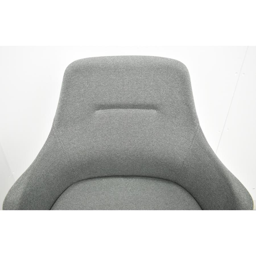 【中古】オカムラ　ライブス　ワークチェア　ロータイプ　木脚　2026030403【中古オフィス家具】_3