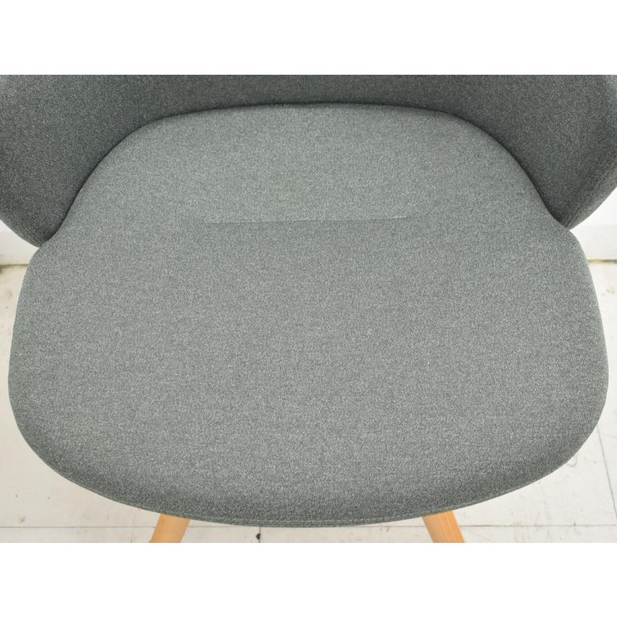 【中古】オカムラ　ライブス　ワークチェア　ロータイプ　木脚　2026030403【中古オフィス家具】_4