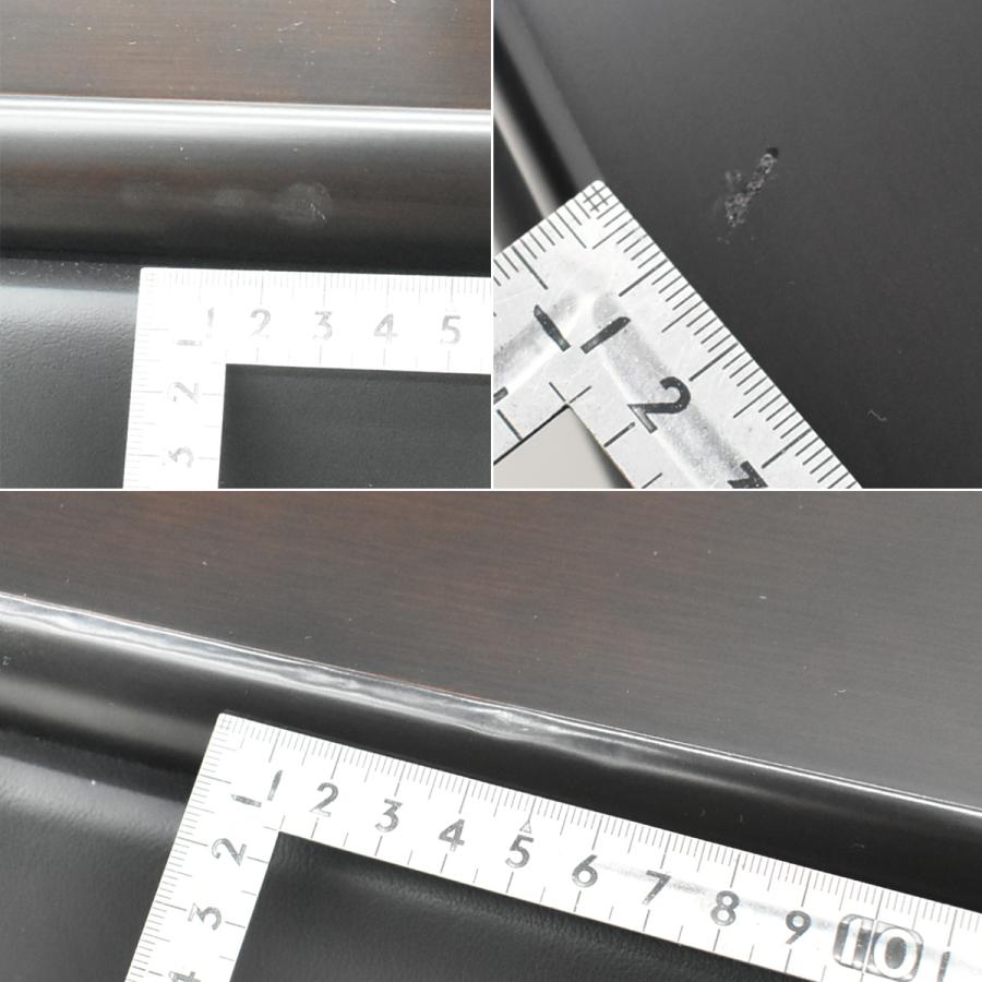 【中古】オカムラ　S-18H　高級応接６点セット　総革張り　ブラック　幅2070　2026040202【中古オフィス家具】_6