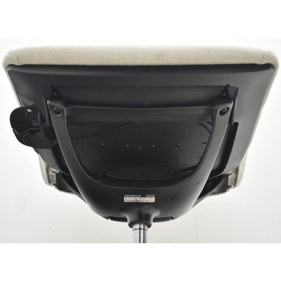 【中古】オカムラ　モードチェア　ハイバック　固定肘　ポリッシュ　アイボリー　2026042004【中古オフィス家具】_12