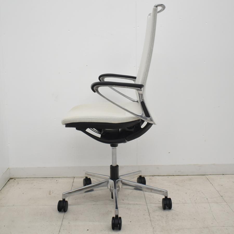 【中古】オカムラ　モードチェア　ハイバック　固定肘　ポリッシュ　アイボリー　2026042004【中古オフィス家具】_15
