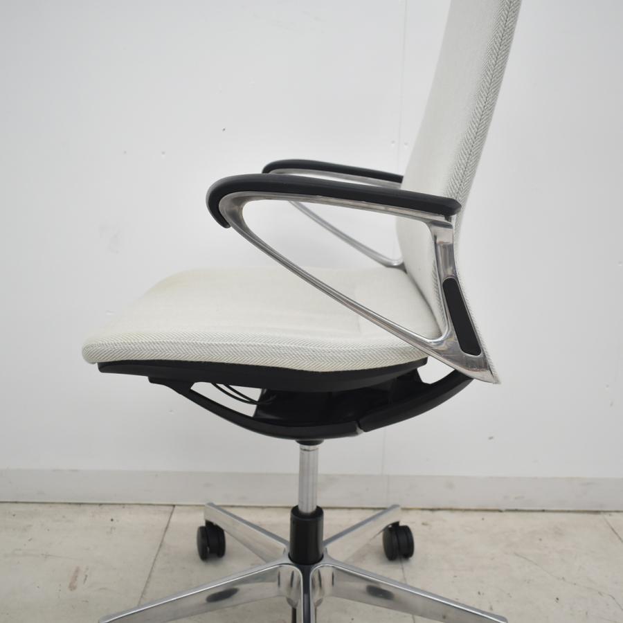 【中古】オカムラ　モードチェア　ハイバック　固定肘　ポリッシュ　アイボリー　2026042004【中古オフィス家具】_16