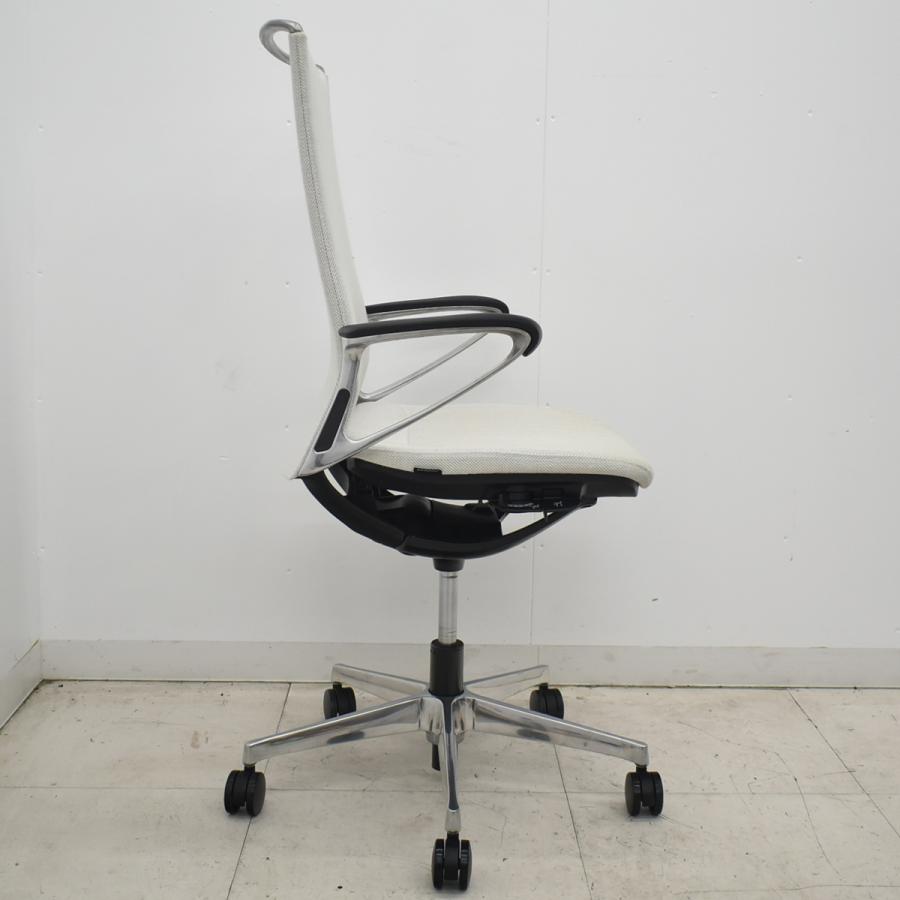 【中古】オカムラ　モードチェア　ハイバック　固定肘　ポリッシュ　アイボリー　2026042004【中古オフィス家具】_17