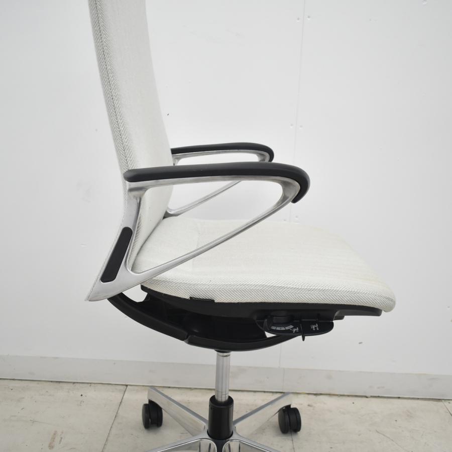 【中古】オカムラ　モードチェア　ハイバック　固定肘　ポリッシュ　アイボリー　2026042004【中古オフィス家具】_18