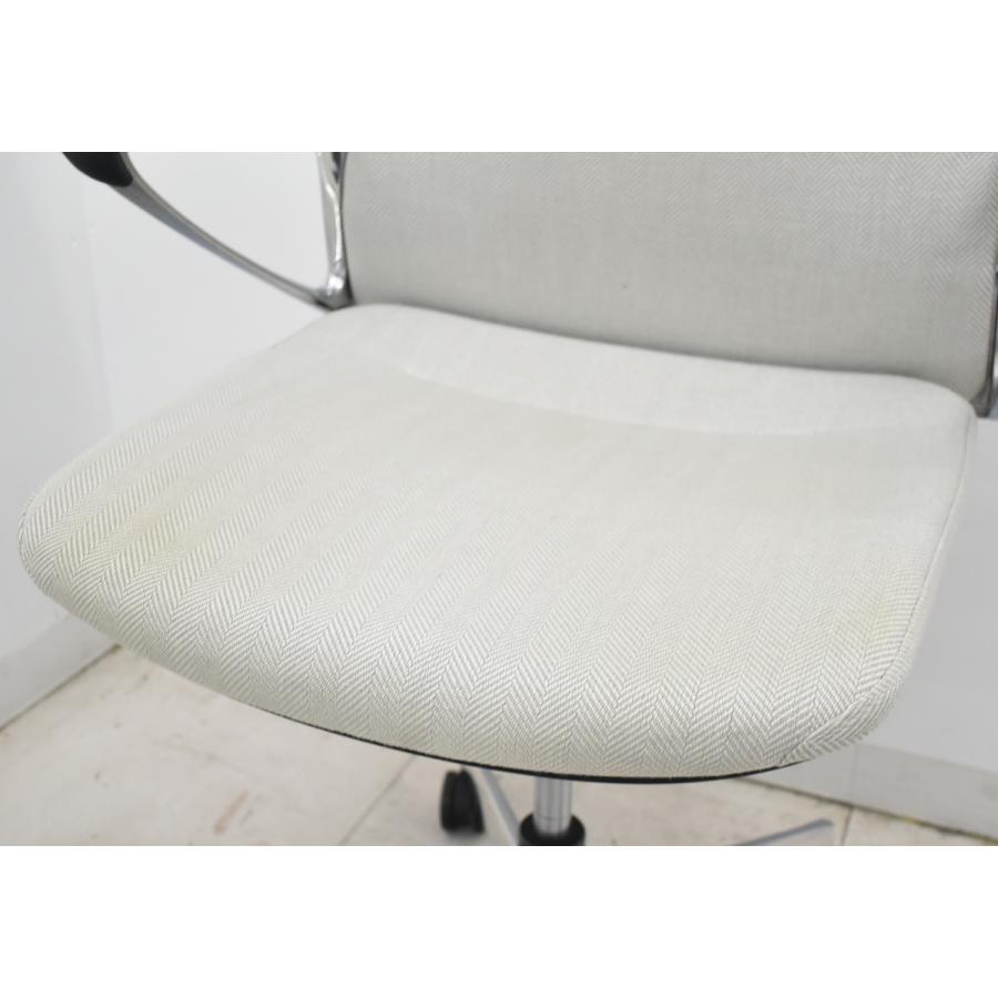 【中古】オカムラ　モードチェア　ハイバック　固定肘　ポリッシュ　アイボリー　2026042004【中古オフィス家具】_4