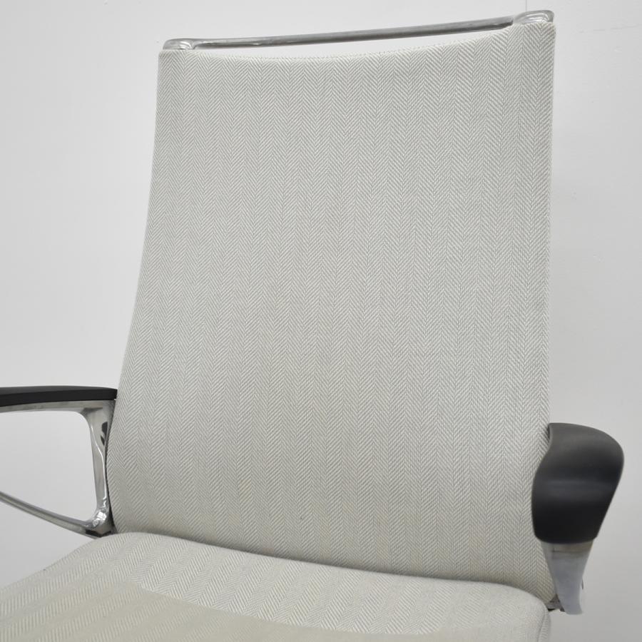 【中古】オカムラ　モードチェア　ハイバック　固定肘　ポリッシュ　アイボリー　2026042004【中古オフィス家具】_5