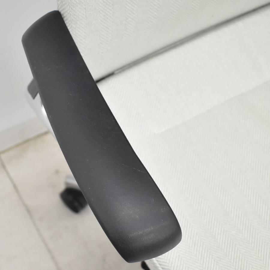 【中古】オカムラ　モードチェア　ハイバック　固定肘　ポリッシュ　アイボリー　2026042004【中古オフィス家具】_7