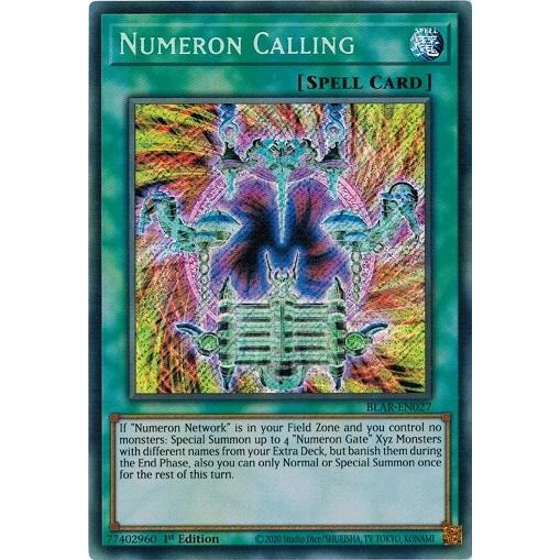 遊戯王 Blar En027 ヌメロン ダイレクト Numeron Calling シークレットレア Eu 1st Blar En027 トレカ道 通販 Yahoo ショッピング