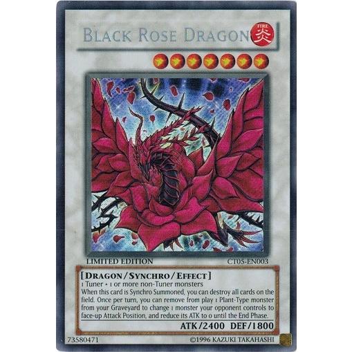 遊戯王 中古ランクb 良い Ct05 En003 ブラック ローズ ドラゴン Black Rose Dragon シークレットレア 英語 Ct05 En003se Lm B トレカ道 通販 Yahoo ショッピング