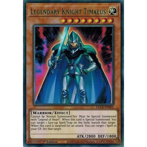 遊戯王 Dlcs En001 伝説の騎士 ティマイオス Legendary Knight Timaeus カラフルウルトラレア 緑 Eu 1st Dlcs En001g トレカ道 通販 Yahoo ショッピング