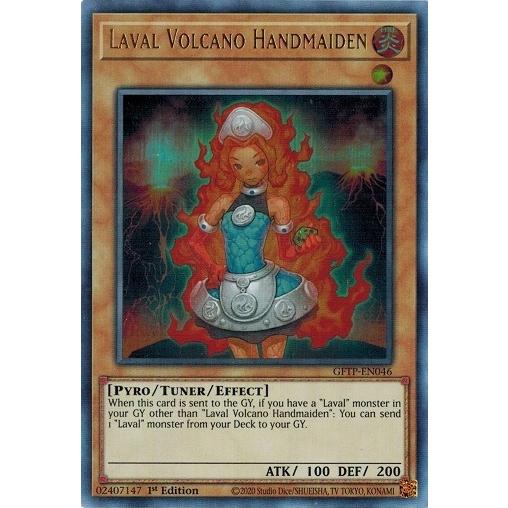 遊戯王 Gftp En046 ラヴァル炎火山の侍女 Laval Volcano Handmaiden ウルトラレア 英語 1st Gftp En046 トレカ道 通販 Yahoo ショッピング