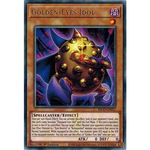 遊戯王 KICOEN011 黄金の邪教神/GoldenEyes Idol (レア） EU 1st kicoen011 トレカ道