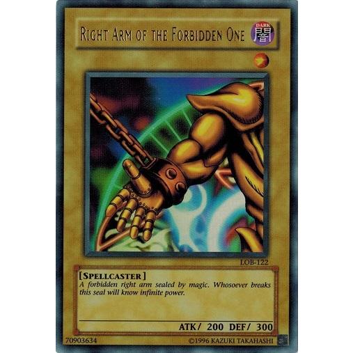 遊戯王 中古ランクa 非常に良い Lob 122 封印されし者の右腕 Right Arm Of The Forbidden One ウルトラレア アジア Lob 122asial A トレカ道 通販 Yahoo ショッピング