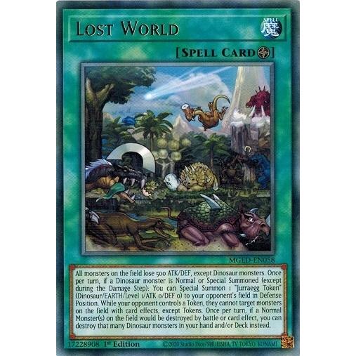 遊戯王 Mged En058 ロストワールド Lost World ゴールドレターレア Eu 1st Mged En058 トレカ道 通販 Yahoo ショッピング