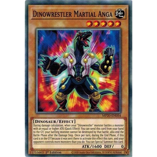 遊戯王 MP20-EN054?ダイナレスラー・マーシャルアンガ/Dinowrestler Martial Anga EU 1st｜torekado0822