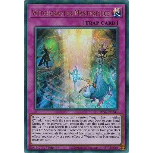 遊戯王 Mp En231 ウィッチクラフト マスターピース Witchcrafter Masterpiece ウルトラレア Eu 1st Mp En231 トレカ道 通販 Yahoo ショッピング