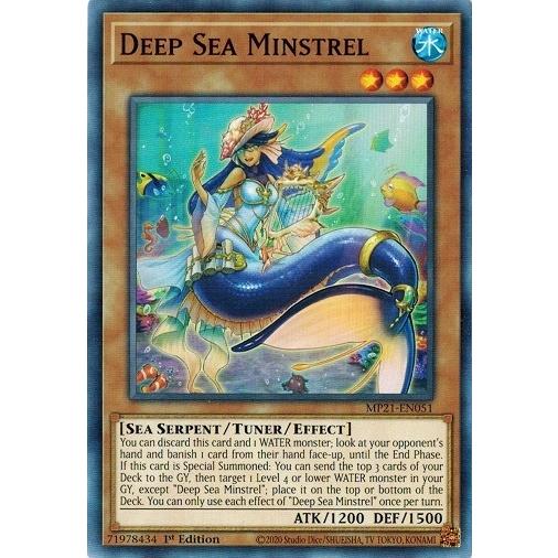遊戯王 Mp21 En051 深海のミンストレル Deep Sea Minstrel 英語 1st Mp21 En051 トレカ道 通販 Yahoo ショッピング