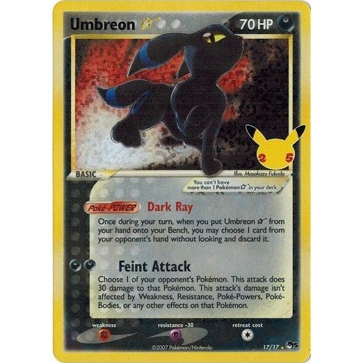 ポケモンカードゲーム ポケモンカード 17/17 ブラッキー☆/Umbreon