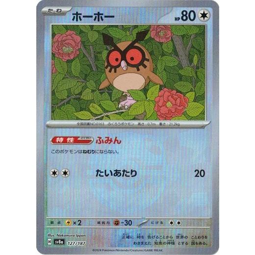 ポケモンカードゲーム ホーホー (マスターボール) テラスタル ポケモンカードゲーム ホーホー (マスターボール) テラスタル