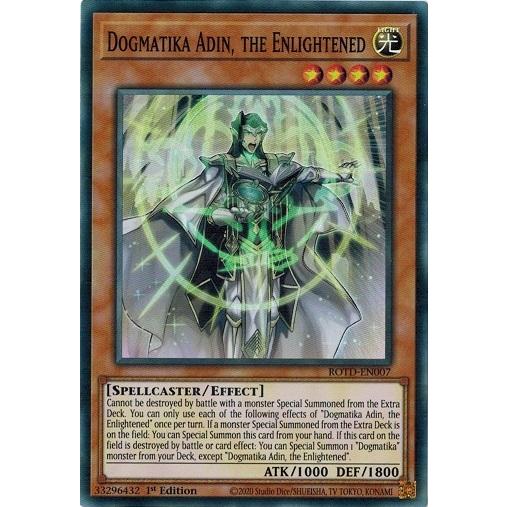 遊戯王 Rotd En007 教導の天啓アディン Dogmatika Adin The Enlightened スーパーレア Eu 1st Rotd En007 トレカ道 通販 Yahoo ショッピング