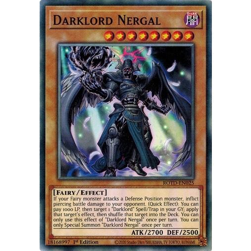 遊戯王 Rotd En025 堕天使ネルガル Darklord Nergal Eu 1st Rotd En025 トレカ道 通販 Yahoo ショッピング