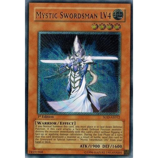 遊戯王 中古ランクb 良い Sod Ae012 ミスティック ソードマンｌｖ４ Mystic Swordsman Lv4 アルティメットレア アジア1st Sod Ae012rr B トレカ道 通販 Yahoo ショッピング