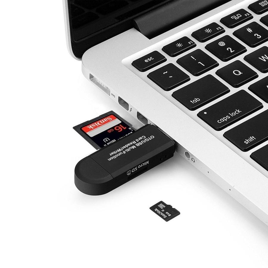 SD カードリーダー USB 変換 メモリーカードリーダーMicroSD OTG