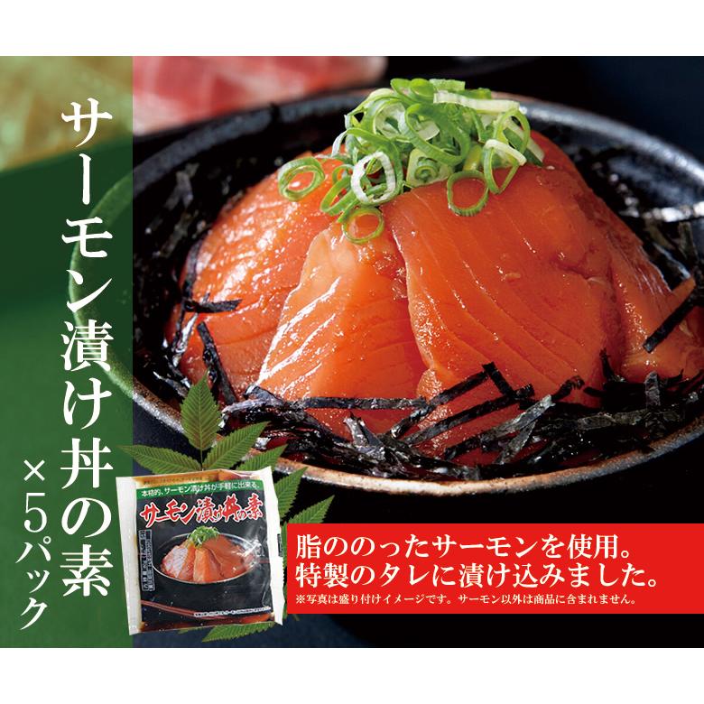 トロサーモン漬け丼の素 5人前 とろさーもん とろサーモン 丼ぶり 丼