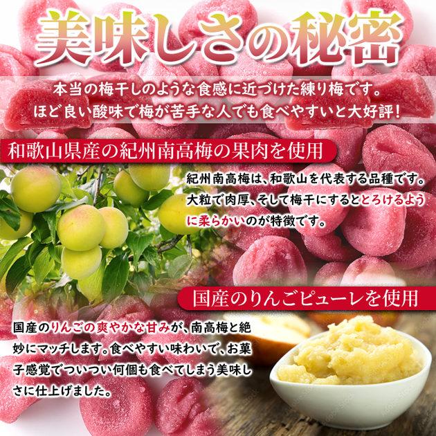 南高梅の美味しさがギュッと詰まった!! 大容量 やわらか 練り梅 200g