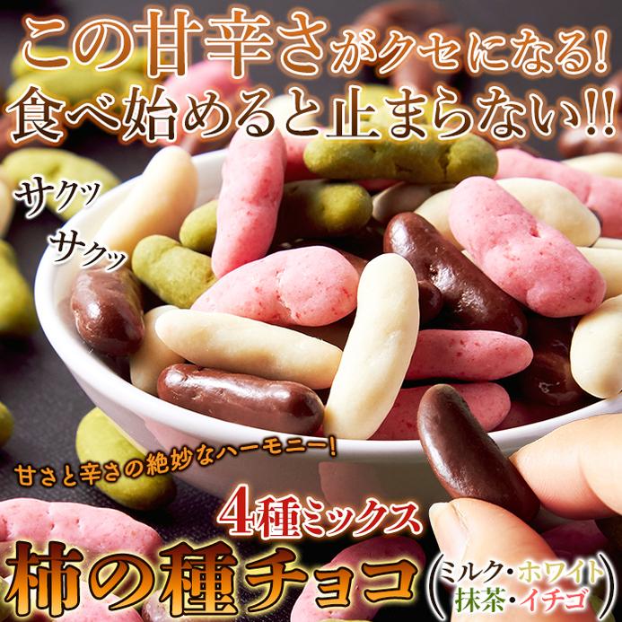 プレミアム リッチな 柿の種 チョコ ≪4種ミックス≫270g4種類の味で後