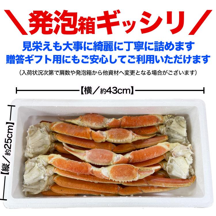 大型 ズワイガニ 脚 総重量 6kg 前後 （ 2kg 5〜6肩前後×3箱） ずわい ズワイ カ ニ 蟹 かに 脚 折脚たし脚入る場合あり 2点以上から注文数に応じオマケ付き |  | 05
