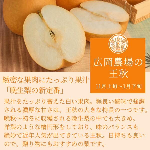 広岡農場の王秋梨（おうしゅうなし）5kg詰（5〜9玉入） 鳥取県産 なし 赤秀（ご贈答用） お歳暮 ギフト 送料無料（北海道・沖縄を除く）｜toretatehonpo｜06