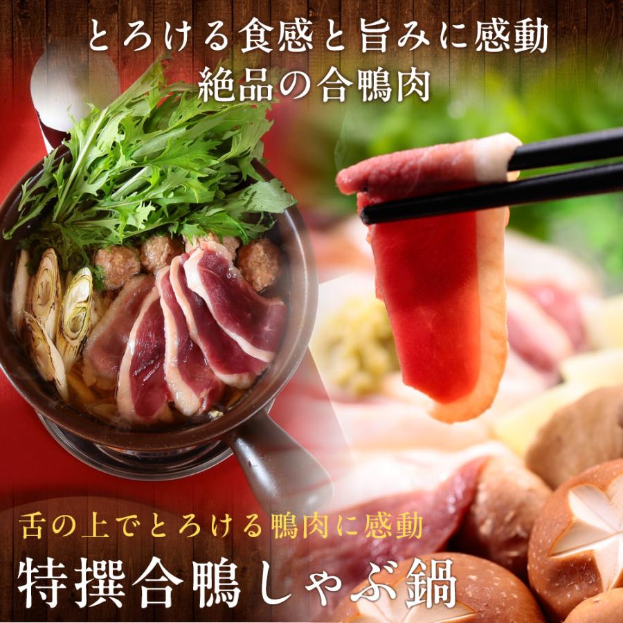 合鴨12本セット 風味絶佳 鴨鍋 鴨鍋セット 鴨肉 合鴨しゃぶ鍋セット3人前（鴨つみれ