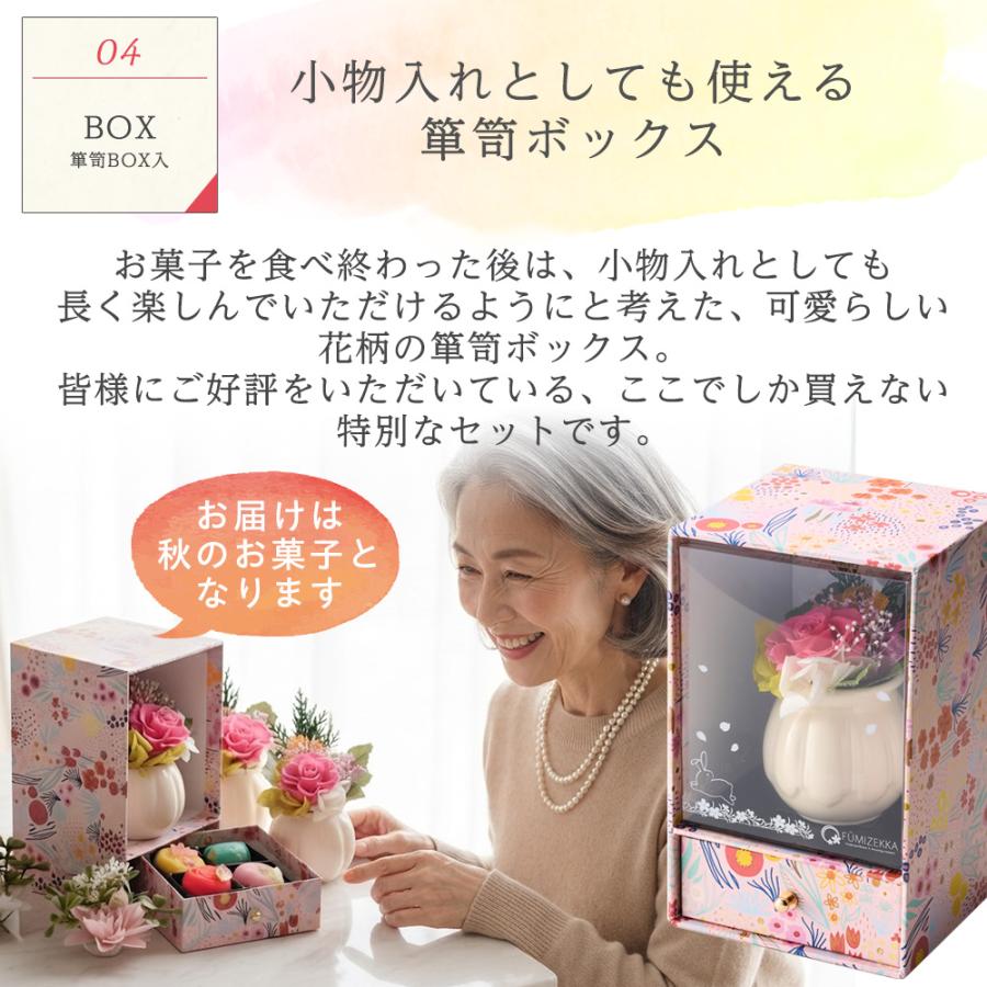 風味絶佳 プリザーブドフラワー＆ひとくち上生菓子セット 華舞 送料