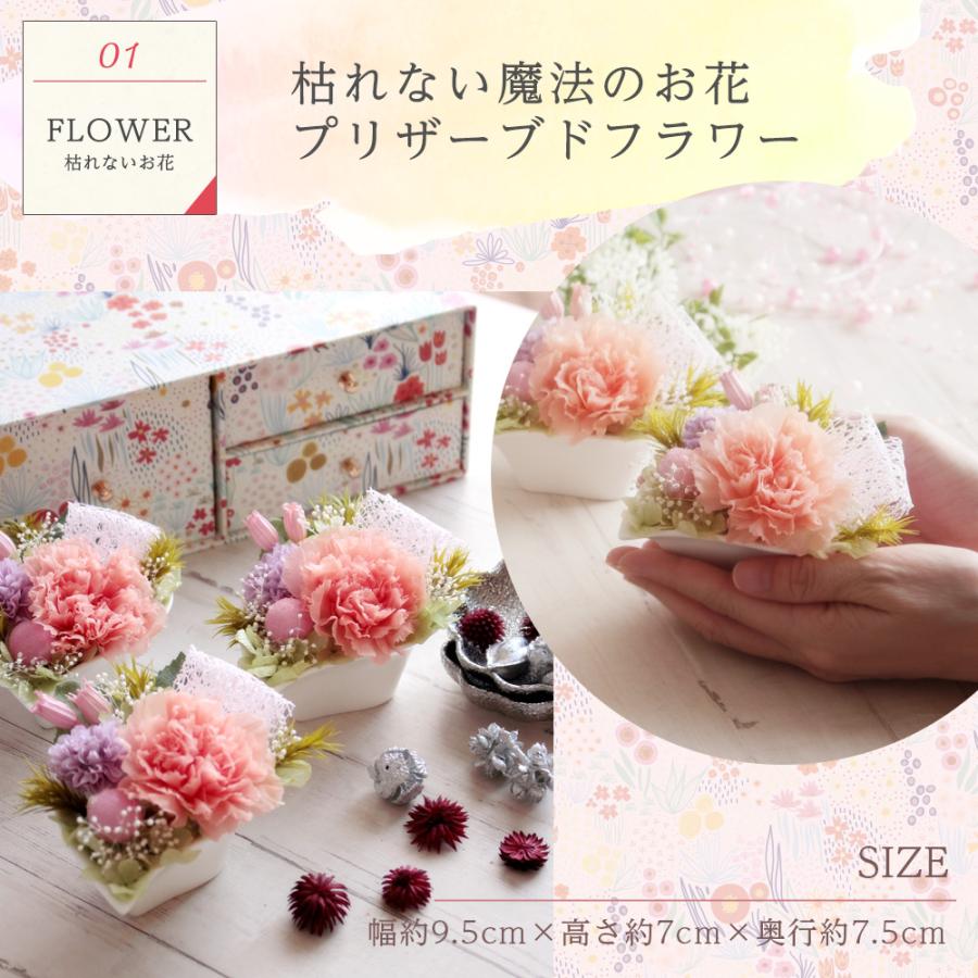 風味絶佳 プリザーブドフラワー＆上生菓子セット 旬麗 送料無料