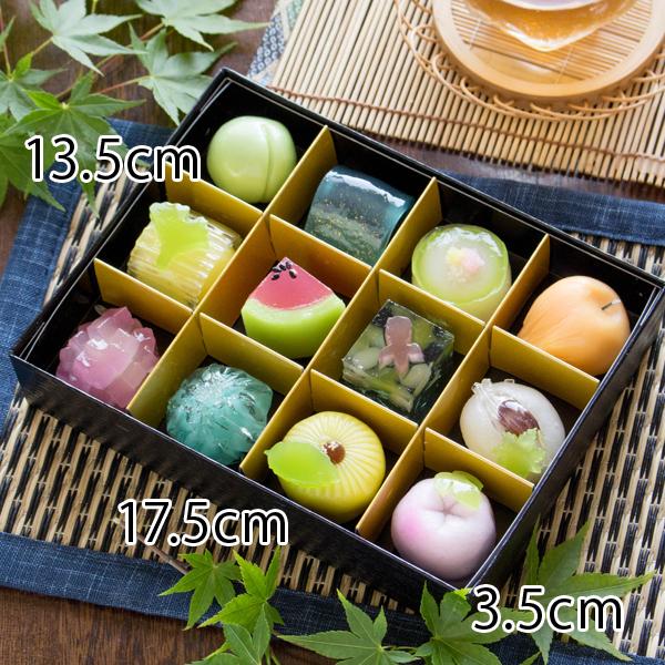 風味絶佳 お中元 夏季限定 四季の十二撰 ひとくち上生菓子詰合せ