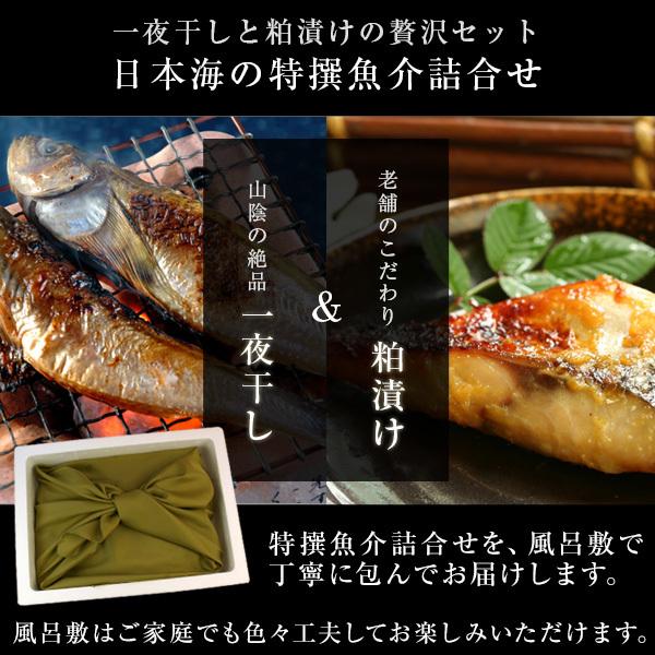 風味絶佳 干物 一夜干し 粕漬け セット 日本海の特撰魚介詰合せ（花