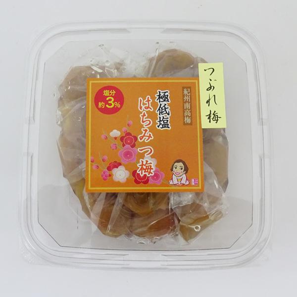 ふみこ農園　紀州南高梅　極低塩　はちみつ梅　つぶれ梅　250g（塩分約3％）　※包装不可商品 | 