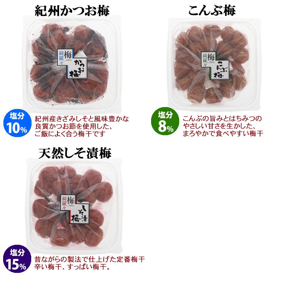 送料無料　くずれ梅（300g） よりどり5個　極上漬、甘口はちみつ、はちみつ、しそ漬、かつお、こんぶ、白干　※北海道・沖縄県へのお届けは送料+900円 |  | 02