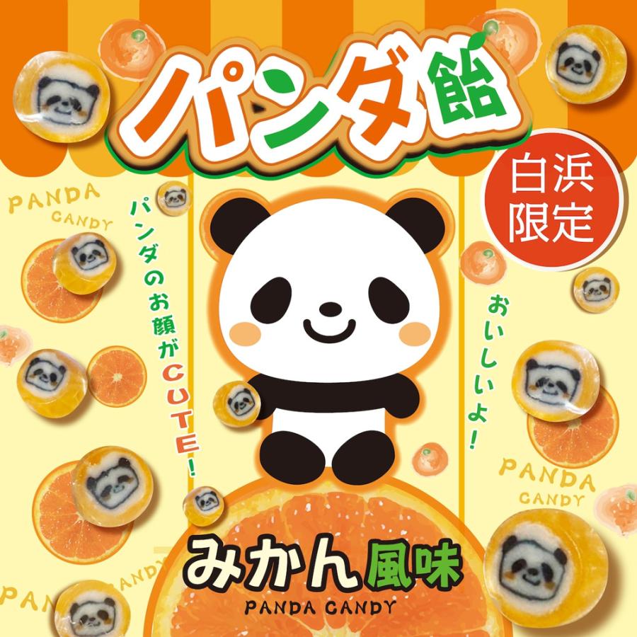 紀伊観光物産 パンダ飴（みかん風味） 16個入 白浜限定 白浜パンダ