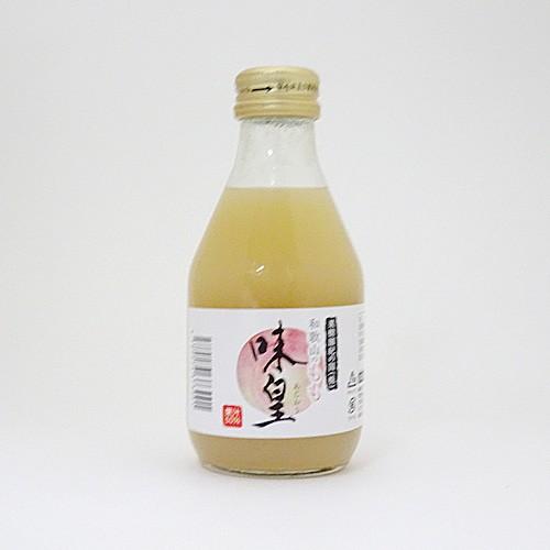 果樹園紀の国　和歌山のもも味皇　あじおう　180ml　果汁50％もも果汁入桃ジュース｜toretore